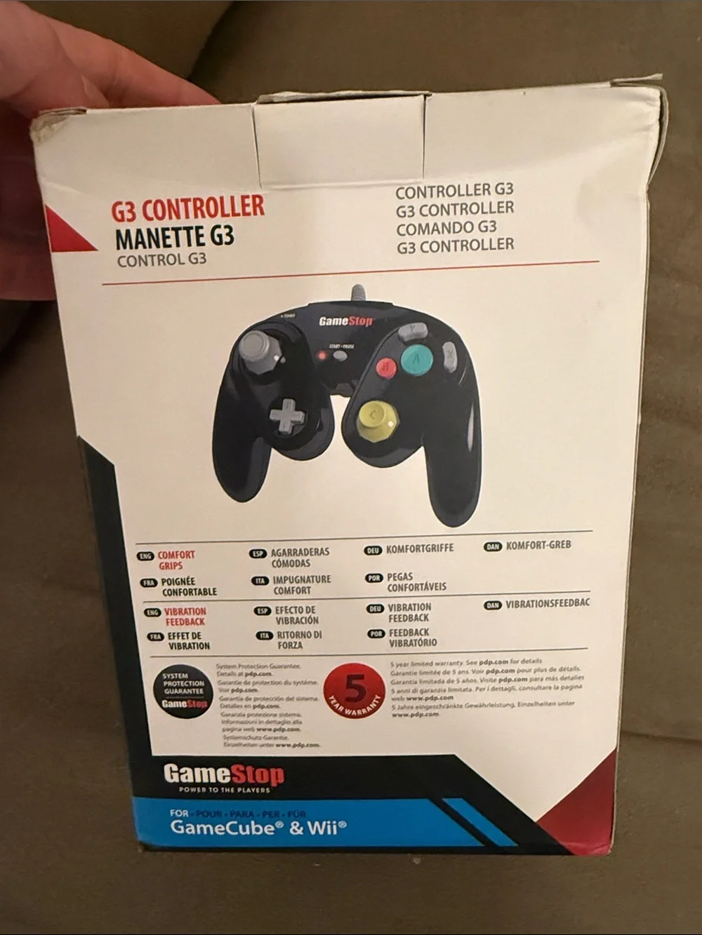 Black G3 Controller for GameCube & Wii